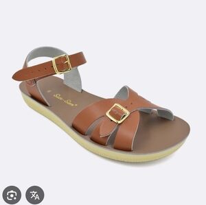 Salt Water By Hoya Women's The Boardwalk Tan Leather Sandals